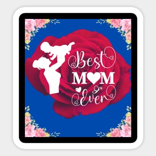 Best Mom Themed Design Sticker